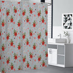 Christmas Winter Holiday Pattern Print Premium Shower Curtain