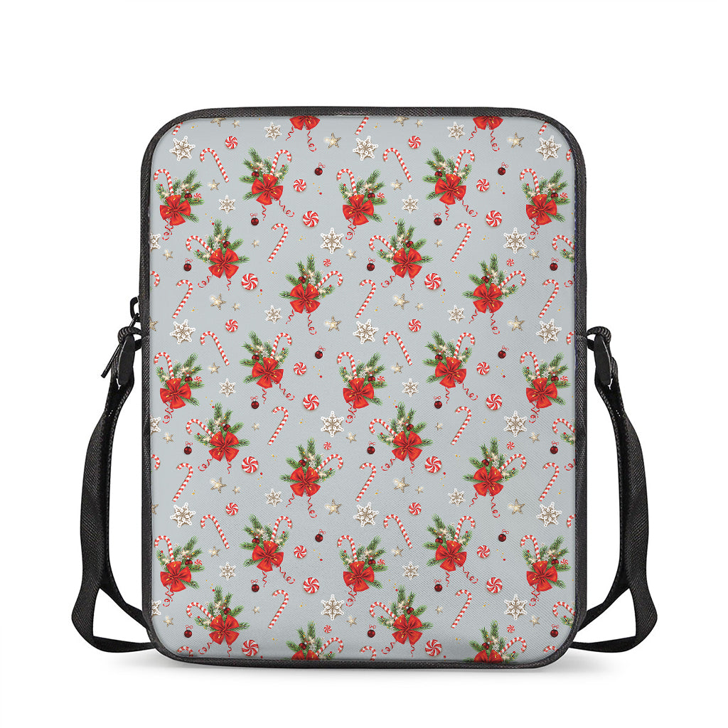 Christmas Winter Holiday Pattern Print Rectangular Crossbody Bag