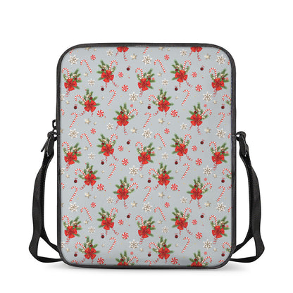 Christmas Winter Holiday Pattern Print Rectangular Crossbody Bag