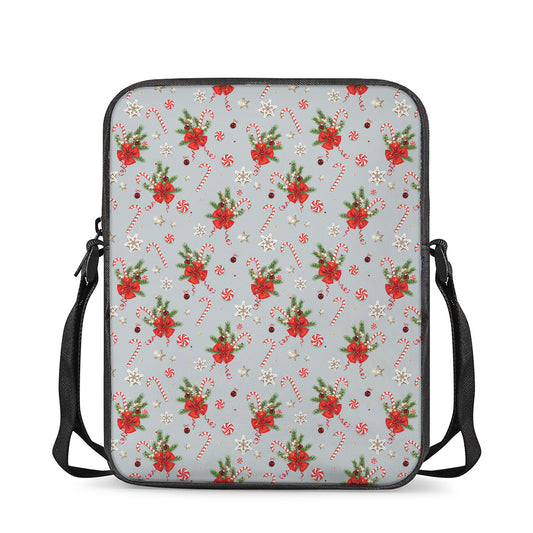 Christmas Winter Holiday Pattern Print Rectangular Crossbody Bag