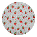 Christmas Winter Holiday Pattern Print Round Blanket