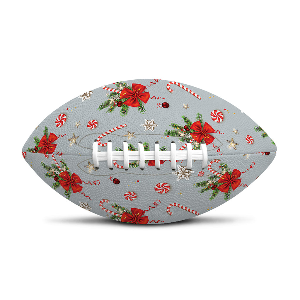 Christmas Winter Holiday Pattern Print Rugby Ball