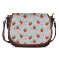 Christmas Winter Holiday Pattern Print Saddle Bag