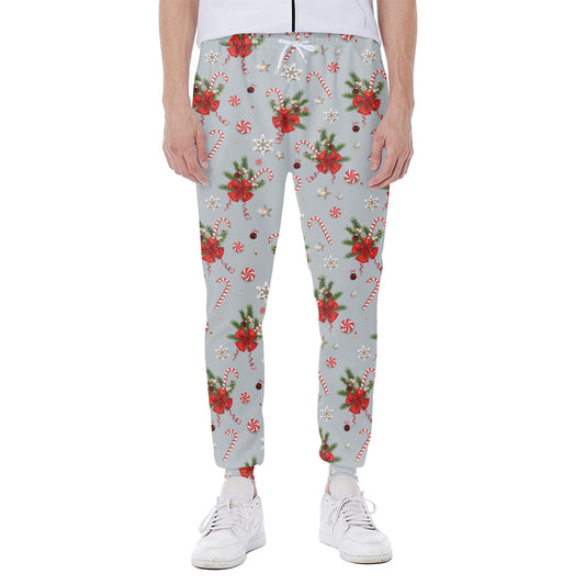 Christmas Winter Holiday Pattern Print Scuba Joggers
