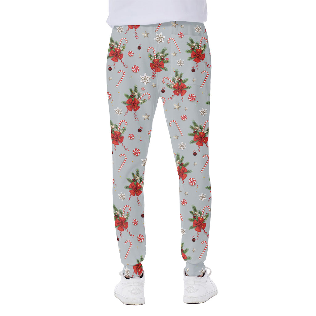 Christmas Winter Holiday Pattern Print Scuba Joggers