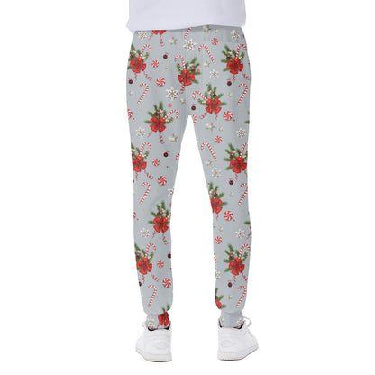 Christmas Winter Holiday Pattern Print Scuba Joggers