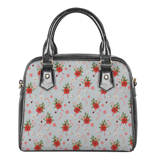 Christmas Winter Holiday Pattern Print Shoulder Handbag