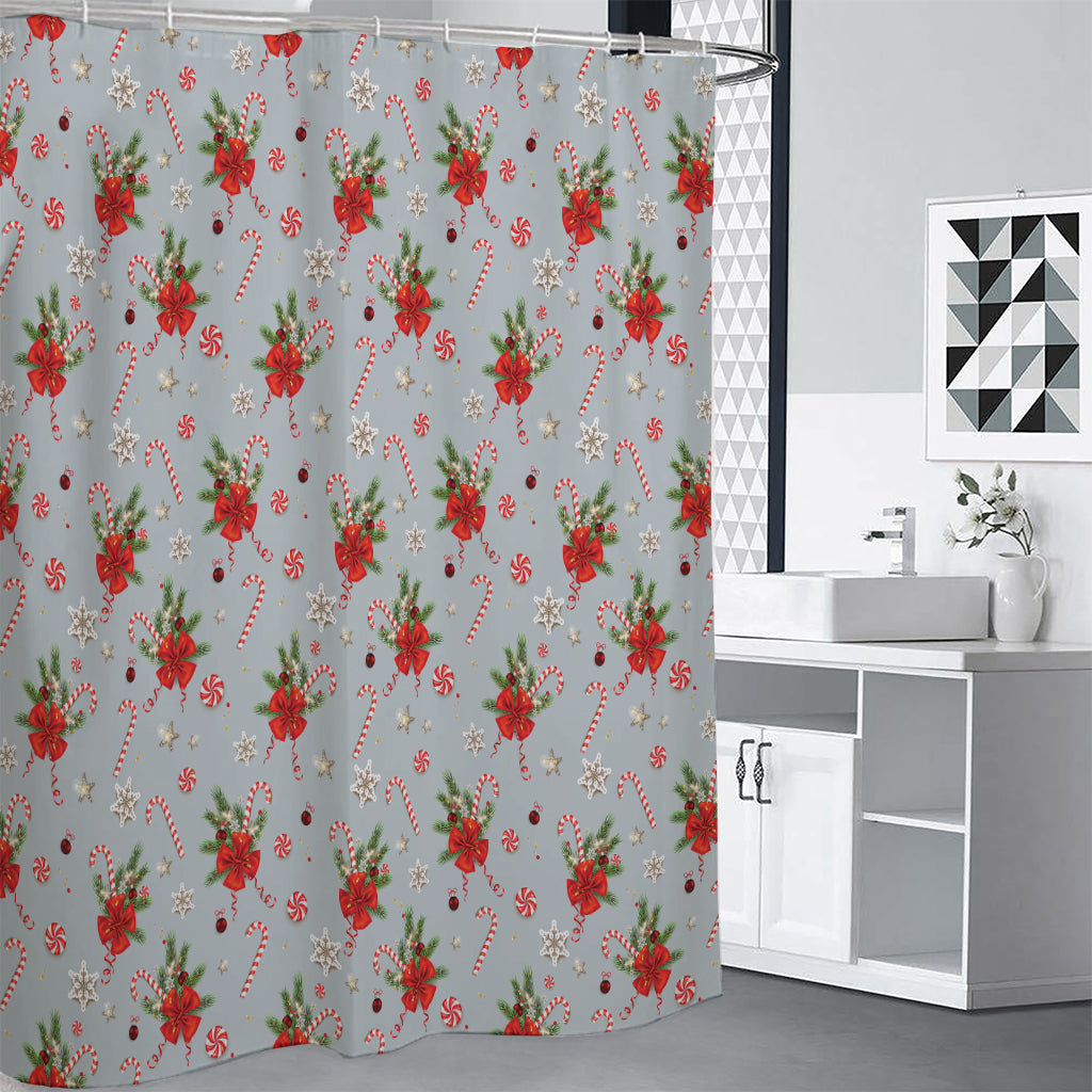 Christmas Winter Holiday Pattern Print Shower Curtain