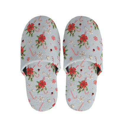 Christmas Winter Holiday Pattern Print Slippers