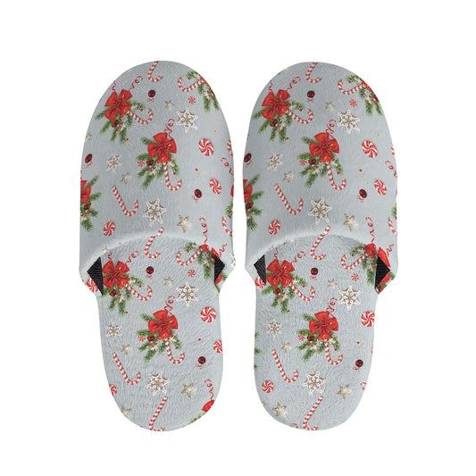 Christmas Winter Holiday Pattern Print Slippers