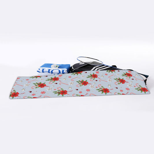Christmas Winter Holiday Pattern Print Sports Towel