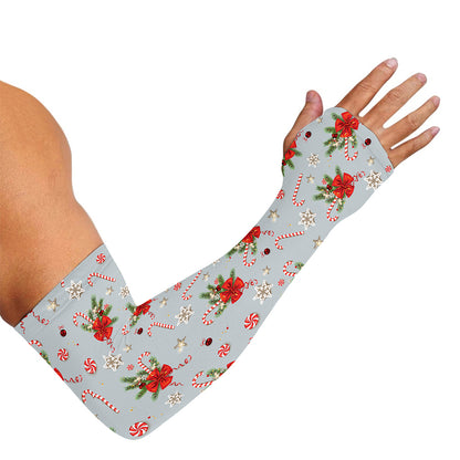 Christmas Winter Holiday Pattern Print Sun Protection Arm Sleeves