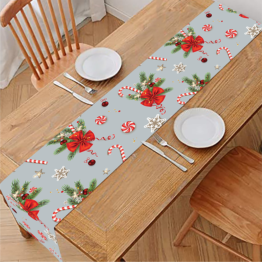 Christmas Winter Holiday Pattern Print Table Runner