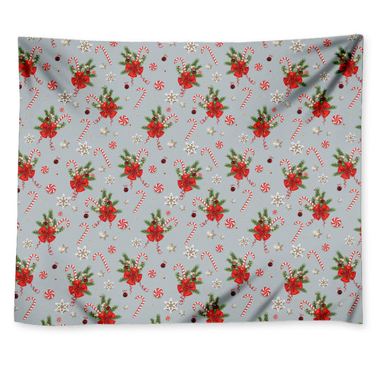 Christmas Winter Holiday Pattern Print Tapestry