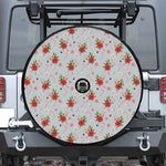 Christmas Winter Holiday Pattern Print Tire Cover With Camera Hole