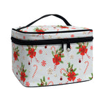 Christmas Winter Holiday Pattern Print Travel Makeup Bag