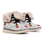 Christmas Winter Holiday Pattern Print Winter Boots