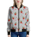 Christmas Winter Holiday Pattern Print Women's Bomber Jacket