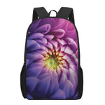 Chrysanthemum Flower Print 17 Inch Backpack