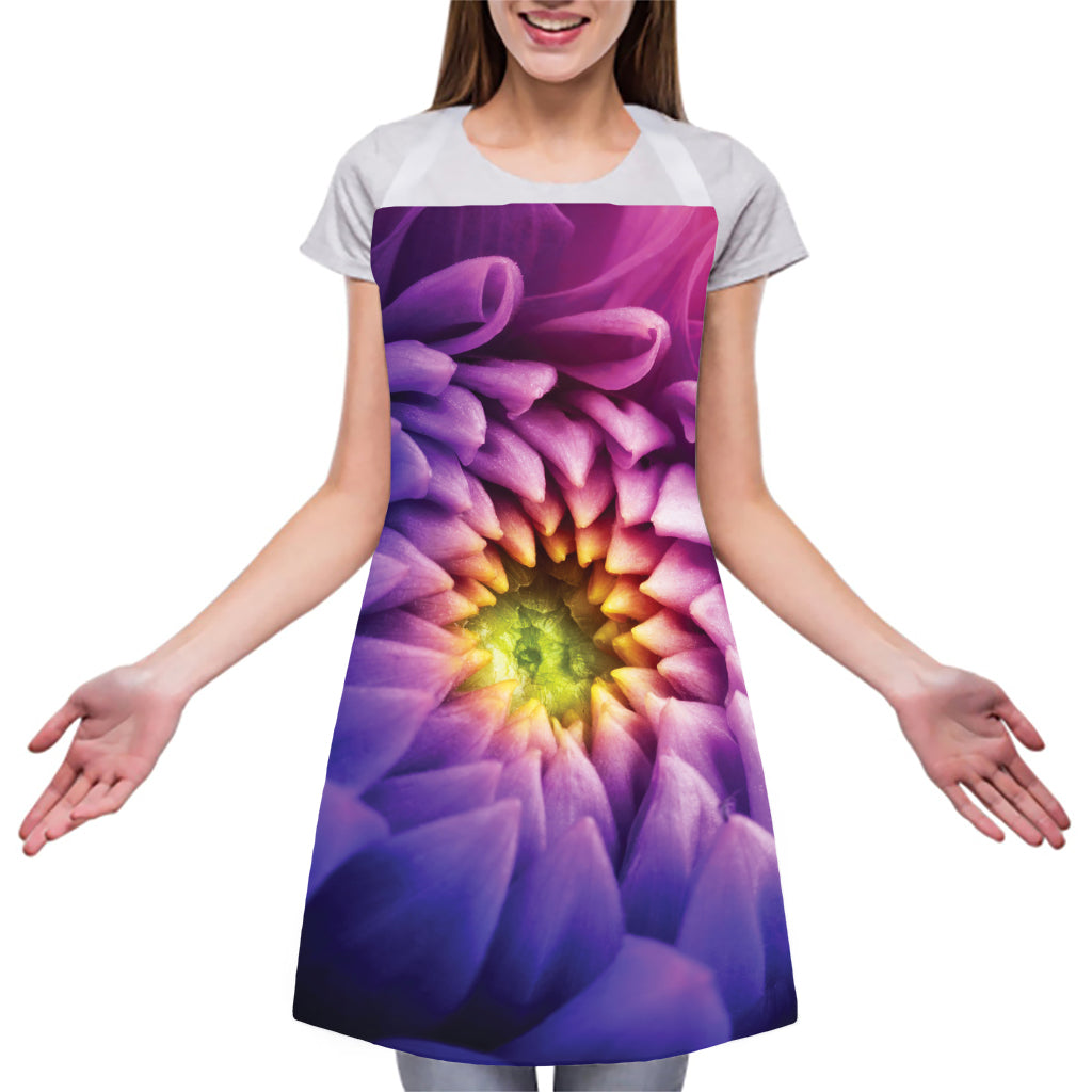 Chrysanthemum Flower Print Adjustable Apron