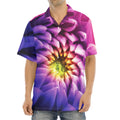 Chrysanthemum Flower Print Aloha Shirt