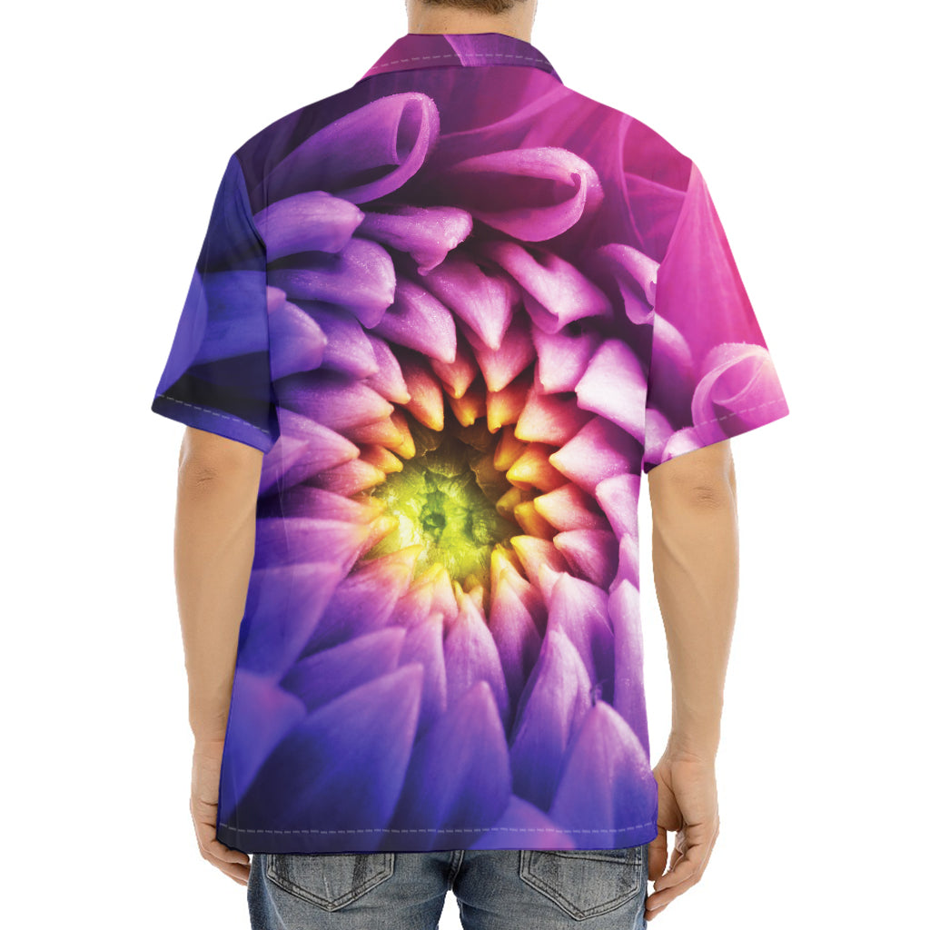Chrysanthemum Flower Print Aloha Shirt