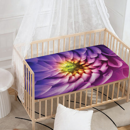 Chrysanthemum Flower Print Baby Crib Sheet