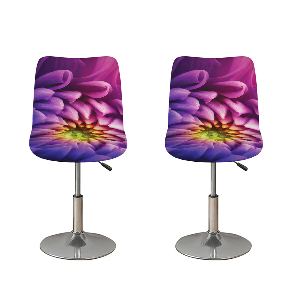 Chrysanthemum Flower Print Bar Stool Covers