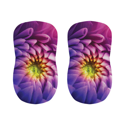 Chrysanthemum Flower Print Bar Stool Covers