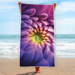 Chrysanthemum Flower Print Beach Towel