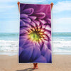 Chrysanthemum Flower Print Beach Towel