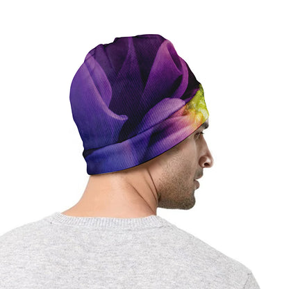 Chrysanthemum Flower Print Beanie