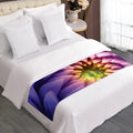 Chrysanthemum Flower Print Bed Runner