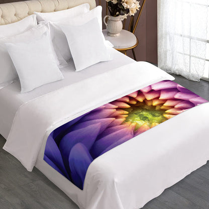 Chrysanthemum Flower Print Bed Runner