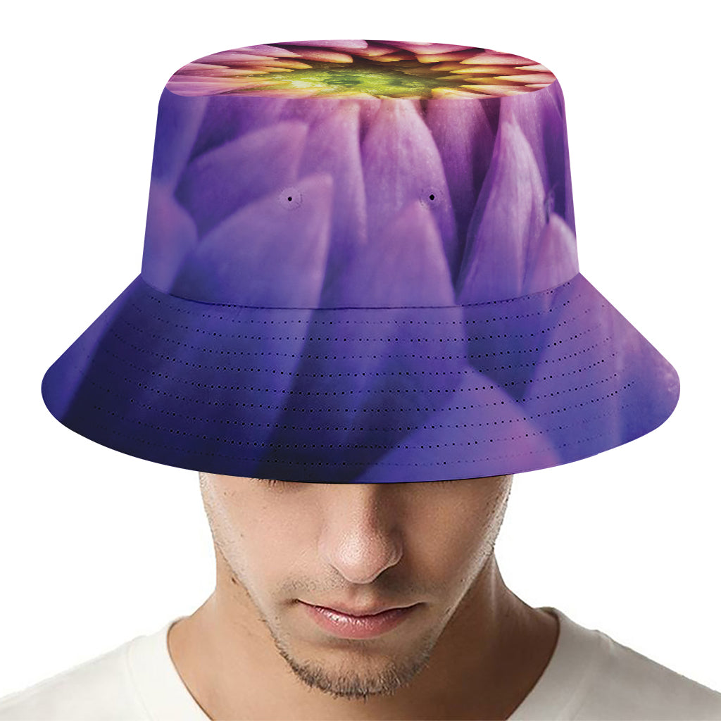 Chrysanthemum Flower Print Bucket Hat