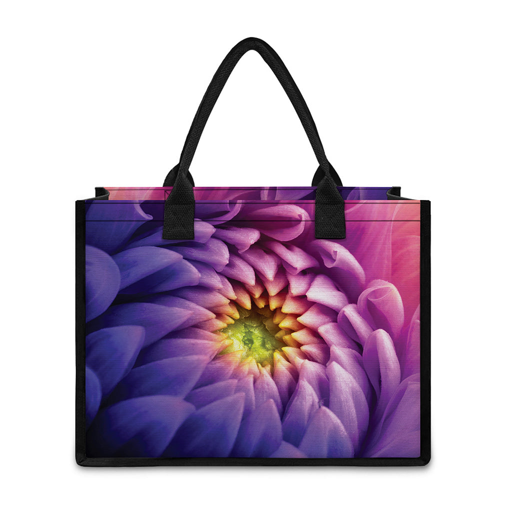 Chrysanthemum Flower Print Canvas Tote Bag