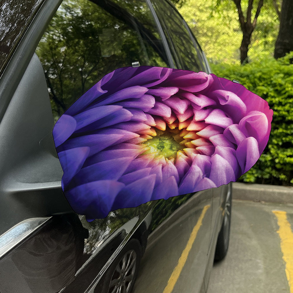 Chrysanthemum Flower Print Car Side Mirror Covers
