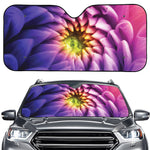 Chrysanthemum Flower Print Car Windshield Sun Shade