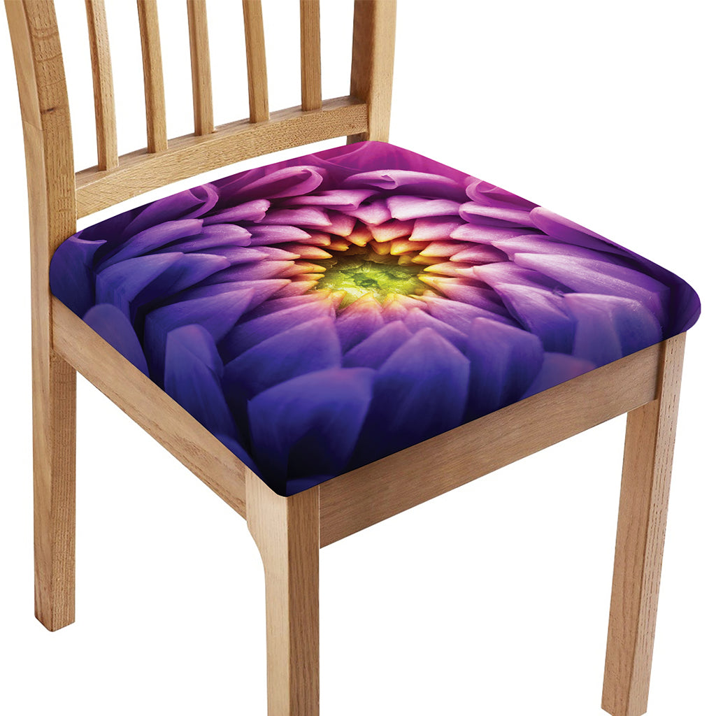 Chrysanthemum Flower Print Chair Cushion Cover
