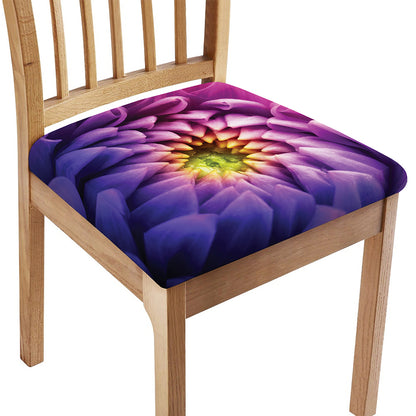 Chrysanthemum Flower Print Chair Cushion Cover