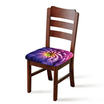 Chrysanthemum Flower Print Chair Cushion Cover