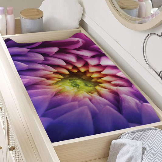 Chrysanthemum Flower Print Changing Pad Cover