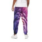 Chrysanthemum Flower Print Cotton Pants