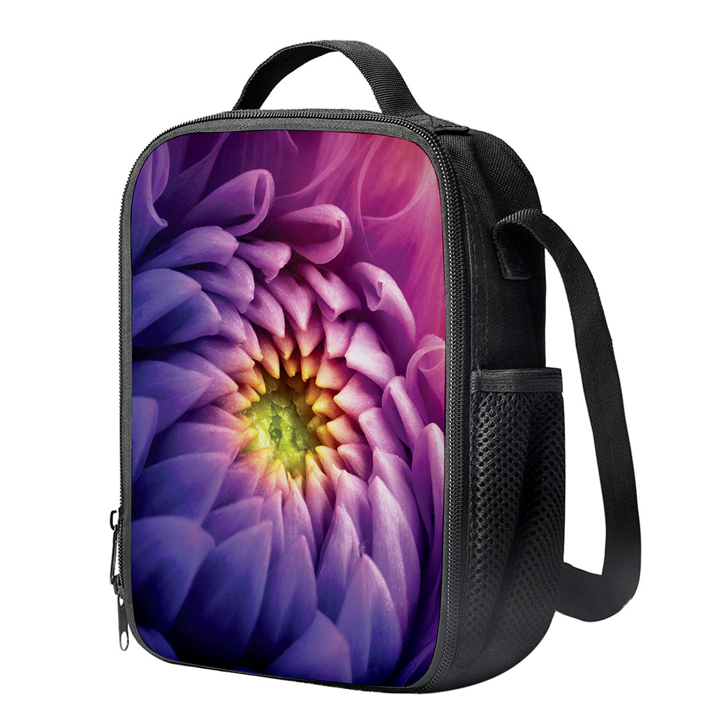 Chrysanthemum Flower Print Crossbody Lunch Bag