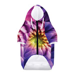 Chrysanthemum Flower Print Dog Zip Up Hoodie