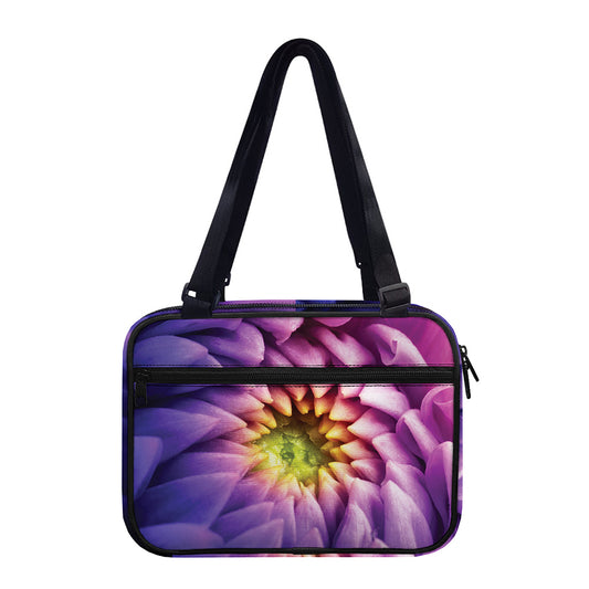 Chrysanthemum Flower Print Double Strap Bible Bag