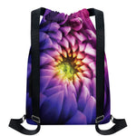 Chrysanthemum Flower Print Drawstring Backpack
