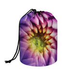 Chrysanthemum Flower Print Drawstring Makeup Bag