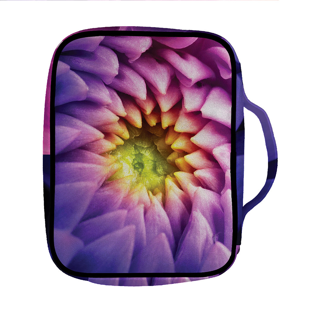 Chrysanthemum Flower Print Front Pocket Bible Bag
