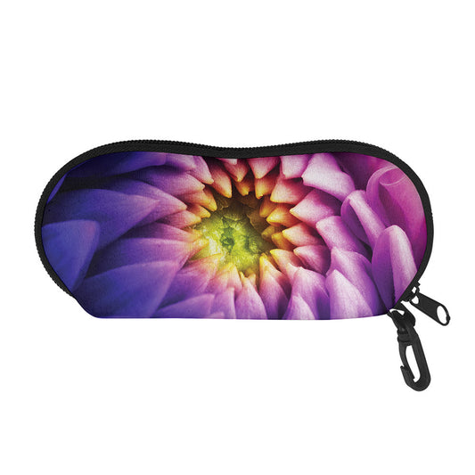 Chrysanthemum Flower Print Glasses Case